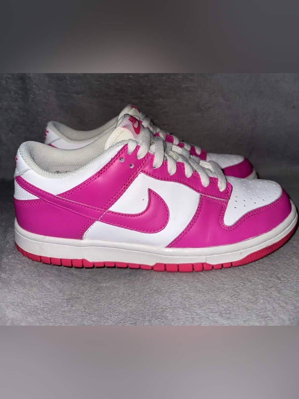 Youth Nike Dunk Low GS Athletic Shoes ‘Laser Fuchsia’ FB9109 102 - Size 5.5Y